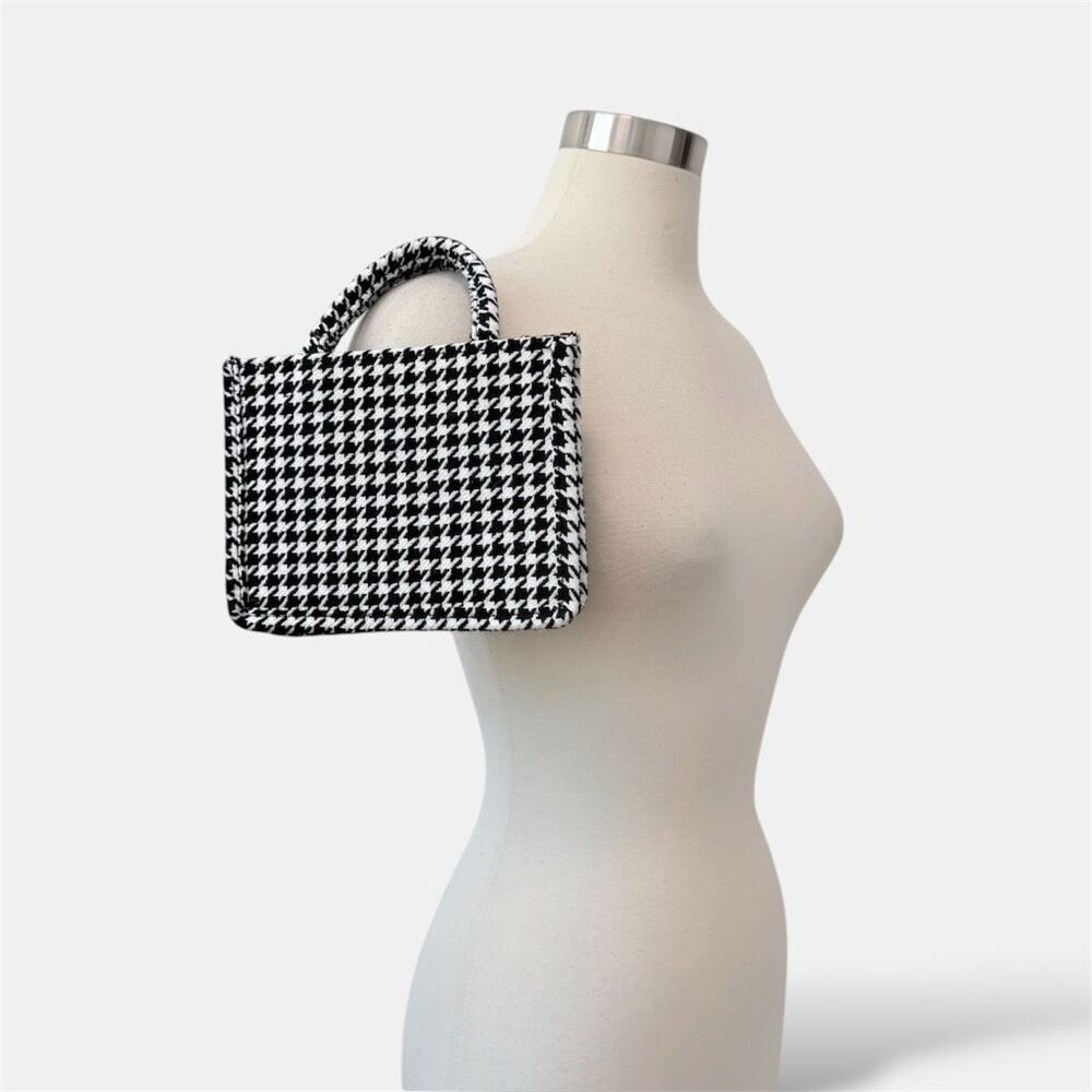 Vintage Biscotti Clutch Micro Hand Bag Shoulder Purse Small Houndstooth Y2K